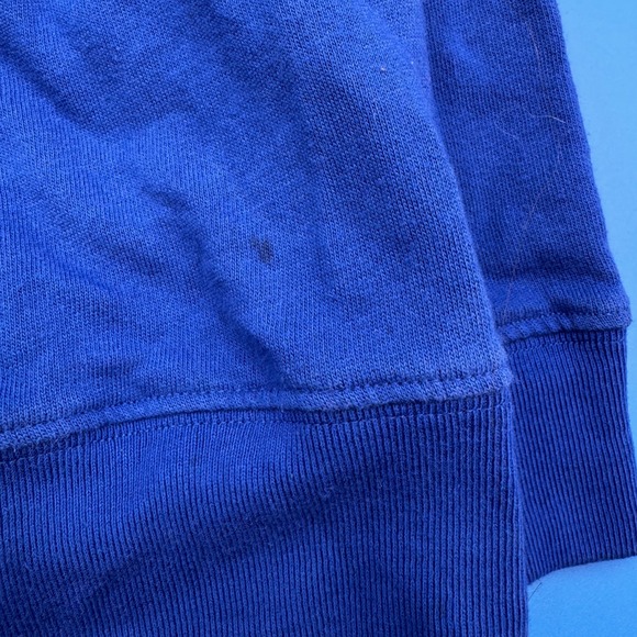 PINK Victoria's Secret Go Big Blue Lace Up Sweatshirt Women's Small S Blue - Picture 5 of 6